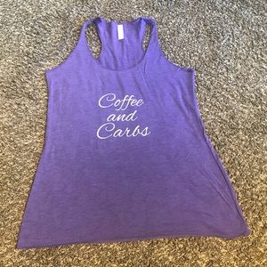 Coffee and Carbs racerback tank CrossFit